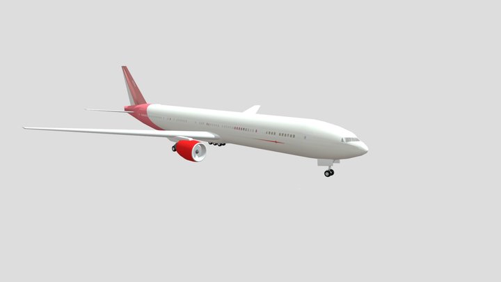 boeing 777 FREE INTERIOR 3D Model