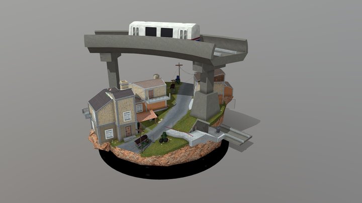 City Scene Bangkok 3D Model