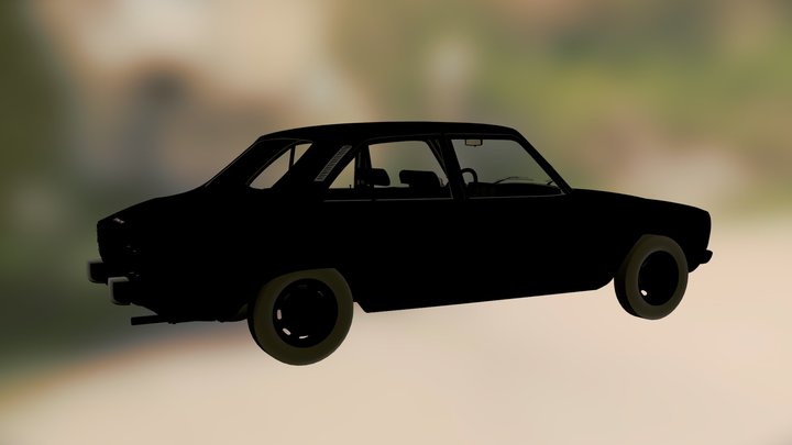 Peugeot 504 [Animation] 3D Model