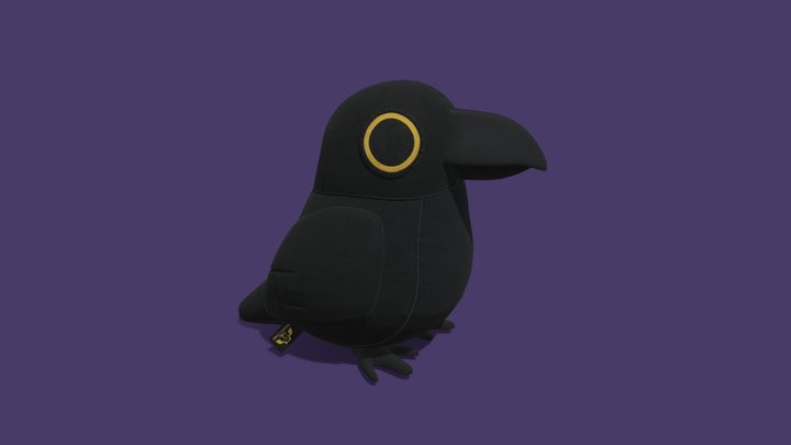 Crow Plush 3D Model