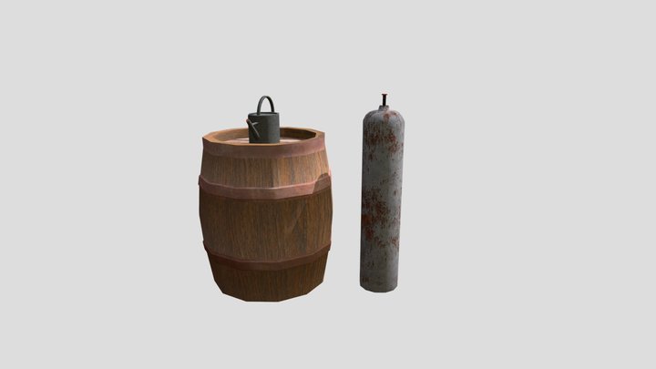 Forest Loner - 3 Simple Props 3D Model