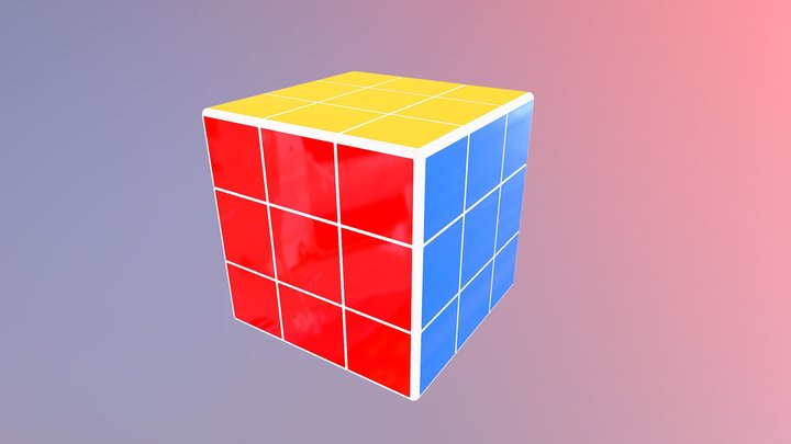 Rubix Cube 3D Model