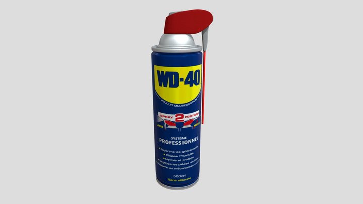 WD40 Aerosol 3D Model