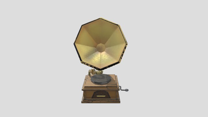 Grammaphone 3D Model