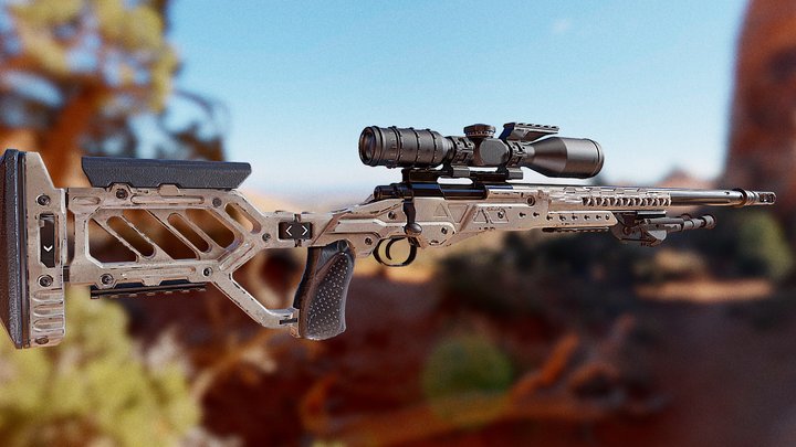 M40A3 Sniper Rifle 3D Model