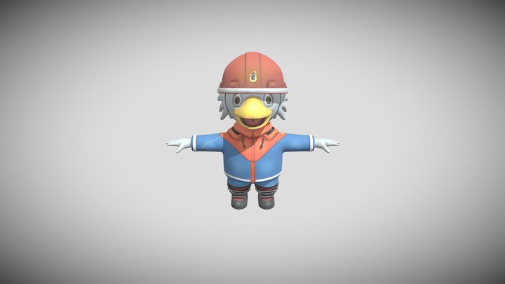 Cartoon Bird Character – Rigged for Games 3D Model