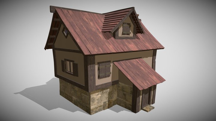 Stylized House 3D Model