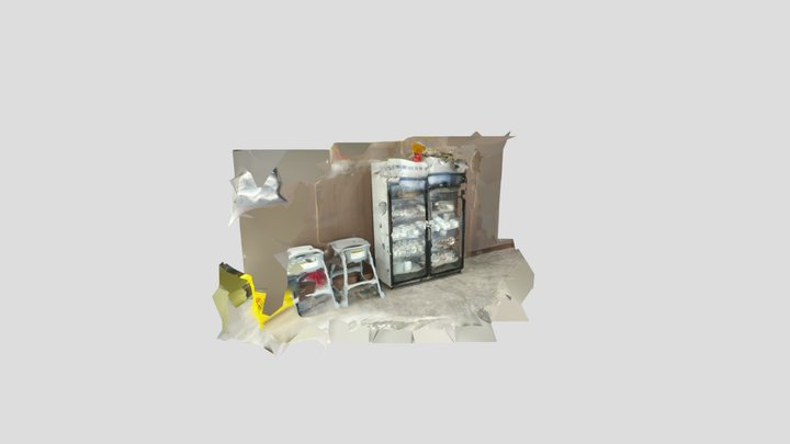 测试消毒柜在饭店 3D Model