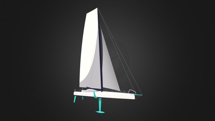 IMOCA 5 Obj 3D Model