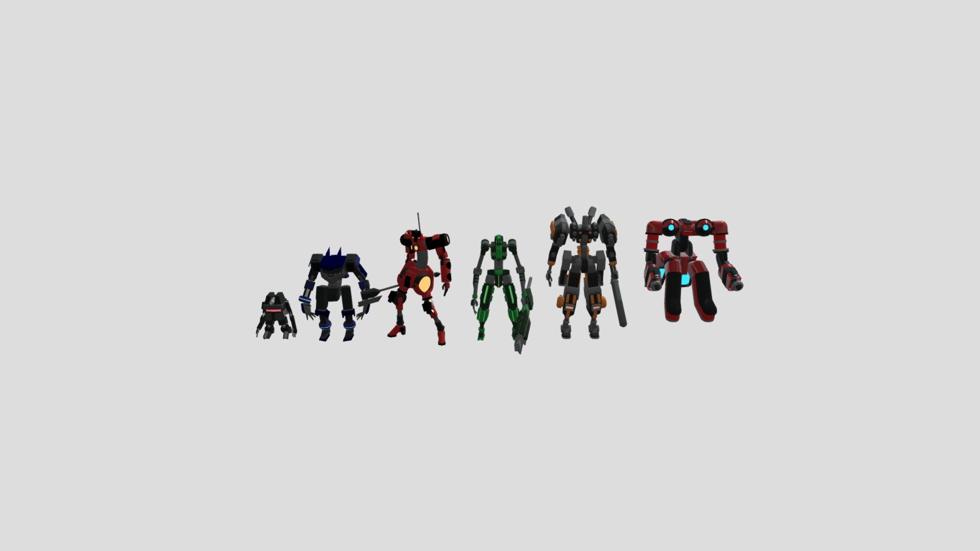 Mechs 3D model by kodadelhart [861eb92] Sketchfab
