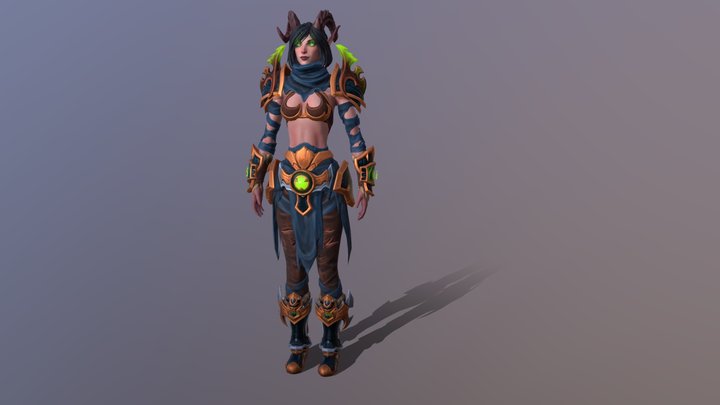 3D Bloodelf Character 3D Model