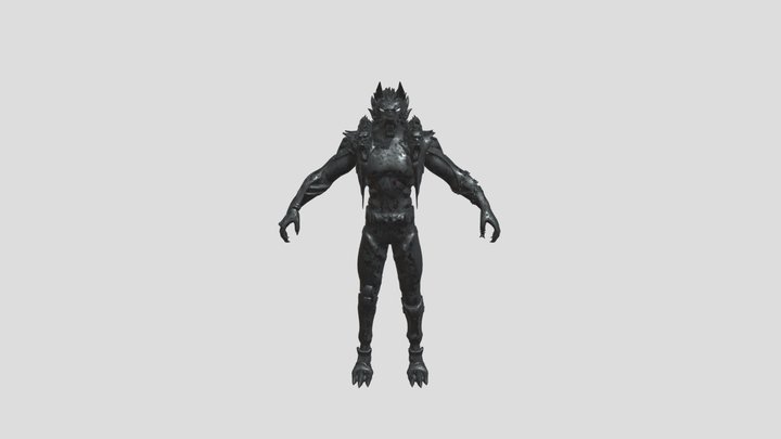 Cerberus Fortnite Statue 3D Model