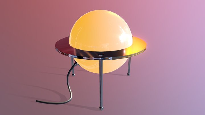 Saturn Desk Lamp 3D Model