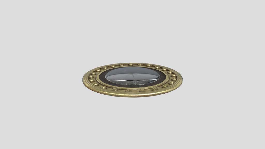 1800s Convex Wall Mirror