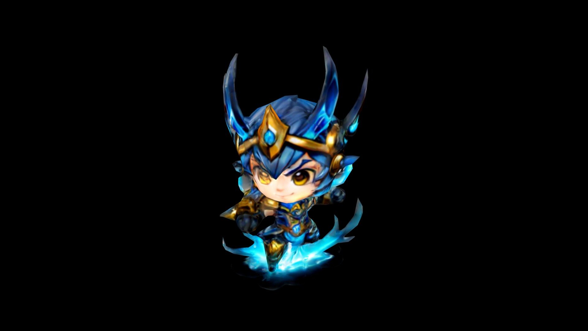 Vibrant Battle Sprite A fierce warrior poised fo - Download Free 3D ...