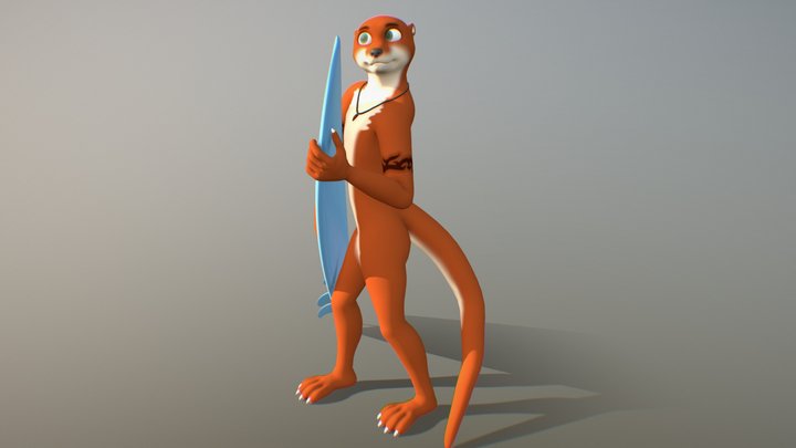 Redclaw Otter 3D Model