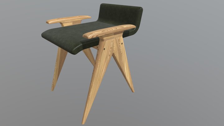 Dinning Stool 3D Model