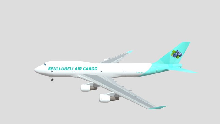 Beullubeli Air Cargo B747-400BCF 3D Model