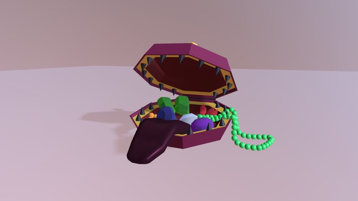 Man-Eating Treasure Chest 3D Model