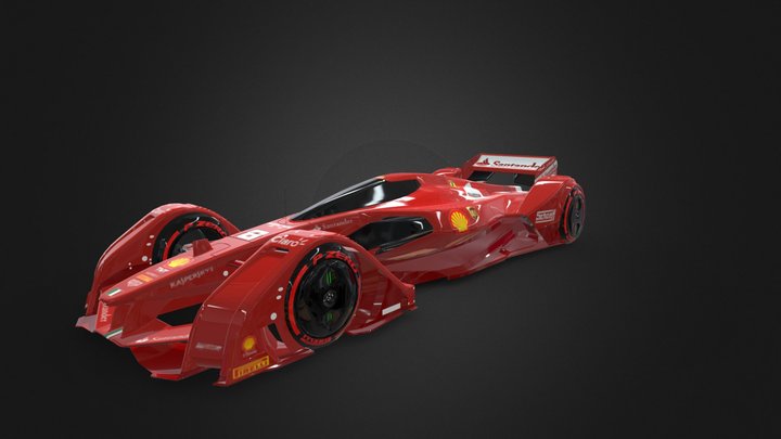 2040 F1 Team 3D Model