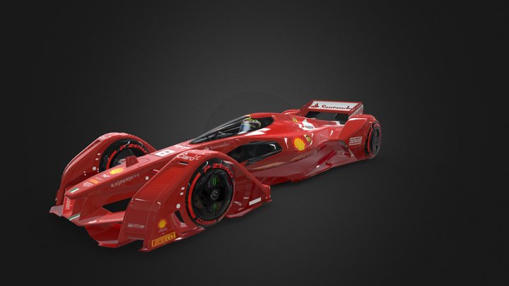 2040 F1 Team 3D Model
