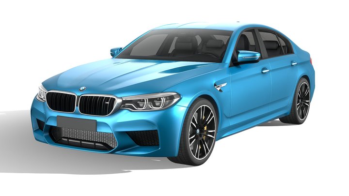 BMW M5 2018 3D Model