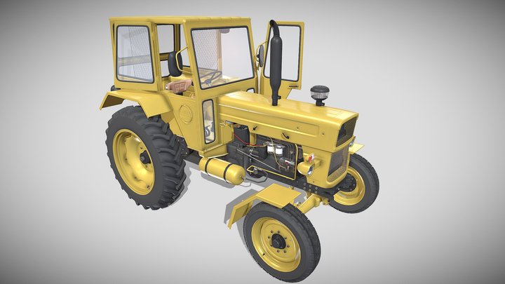 Generic Tractor v1 3D Model