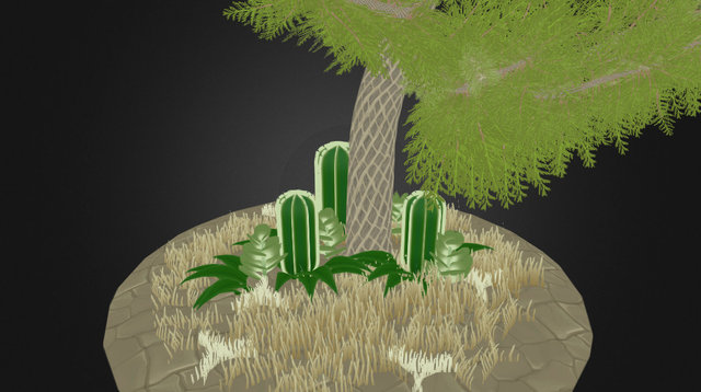 Uppgift 1: Handpainted vegetation 3D Model