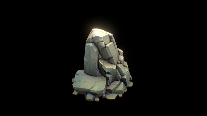 Stylized_Rock 3D Model