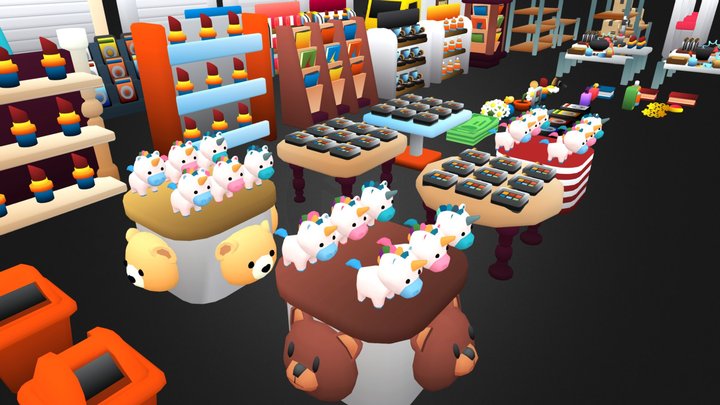 Store Pack 3D Model