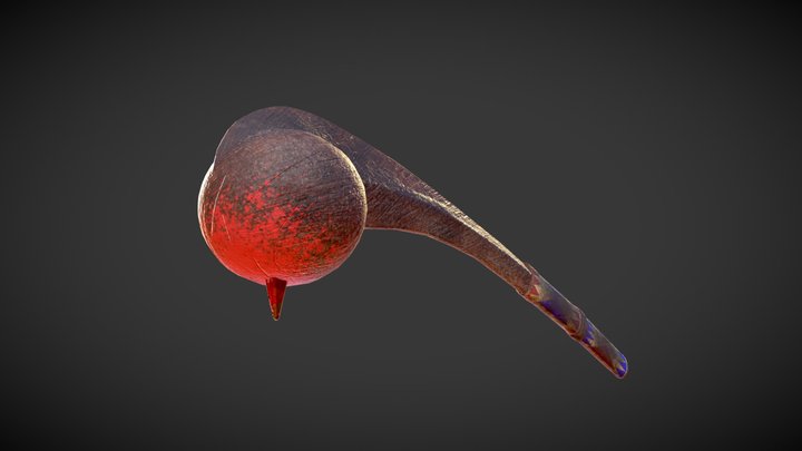 Eastern Woodland Native American Ball Club 3D Model
