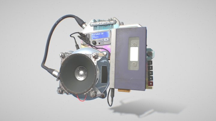 Music Player ~~ r u s t w a v e ~~ 3D Model