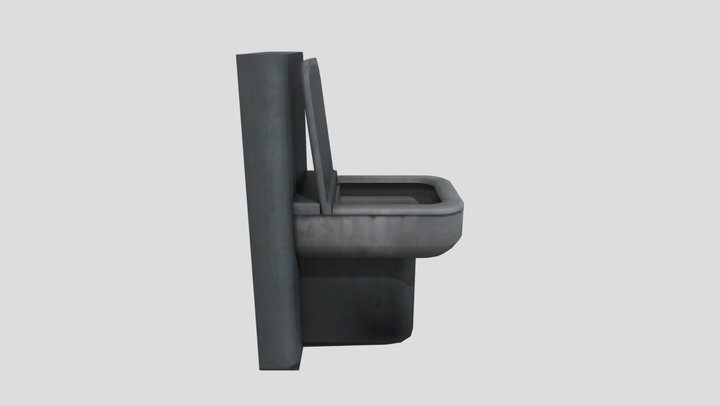 Stone Toilet 3D Model