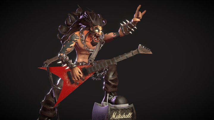 Johannes Helgeson's Mangy Dog - CDC Heavy Metal 3D Model