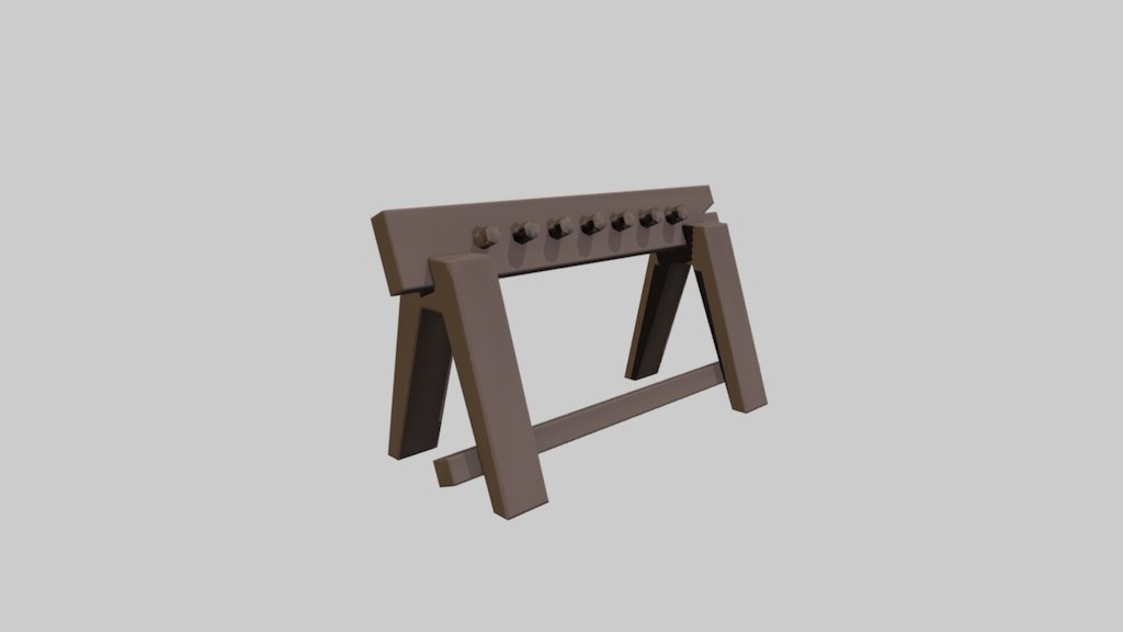 Weapon Rack #01 - Blacksmith's workshop assets