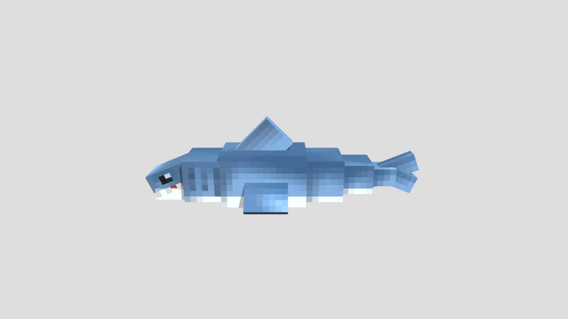 Minecraft Shark - 3D model by poxy (@floresponchito) [8629871] - Sketchfab