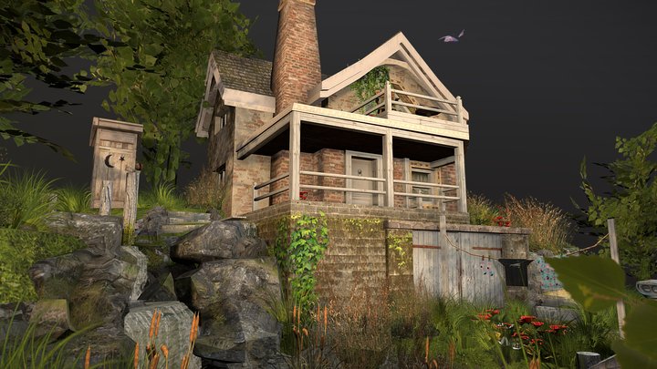 DAE Diorama - Grandma's House 3D Model