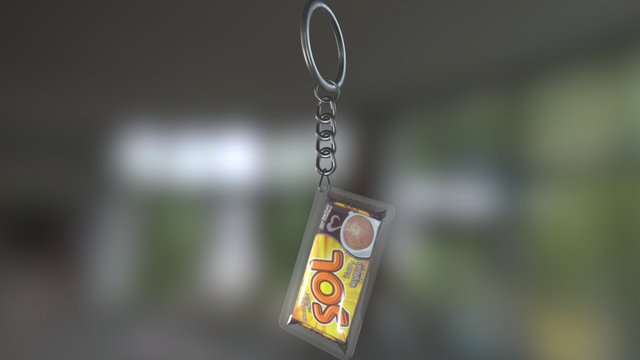 Llavero Chocolate Sol 3D Model