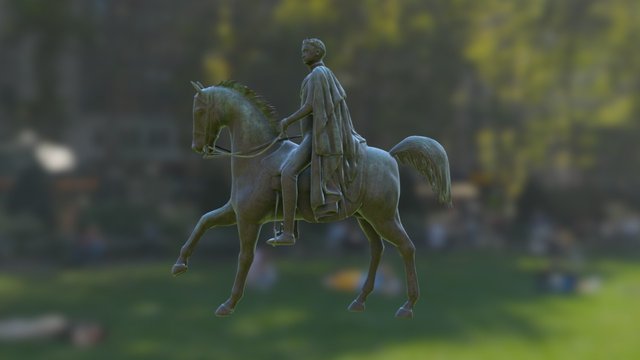 Statue of Frederick William III of Prussia 3D Model