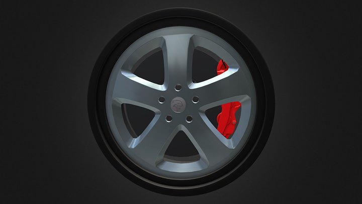 dodge Wheel 3D Model