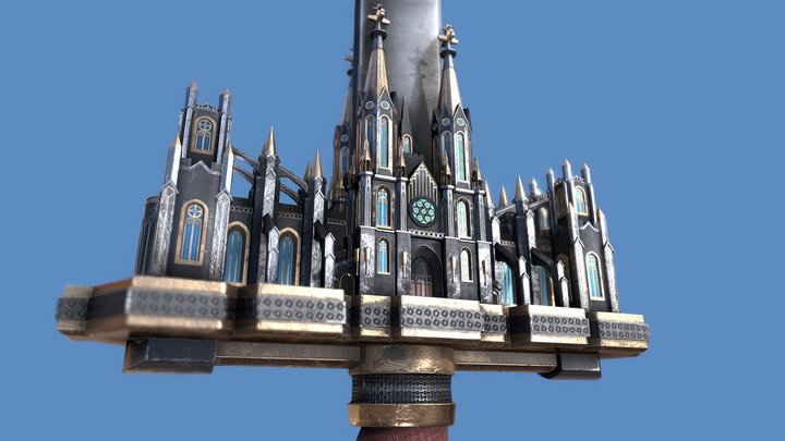 Cathedral Sword 3D Model