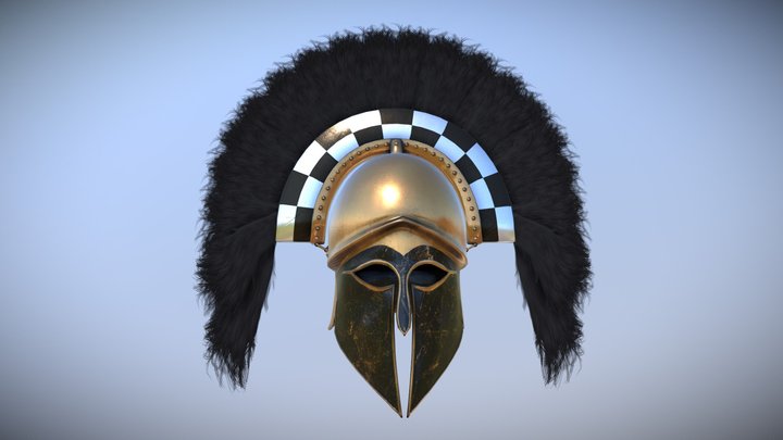 Corinthian Helmet 3D Model