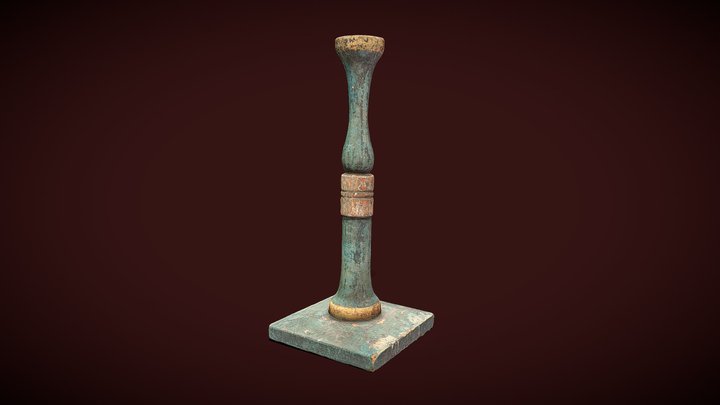 The candlestick. 18th century. 3D Model