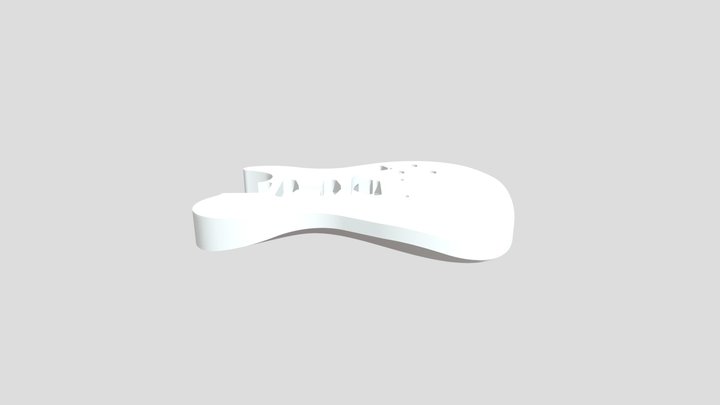 guitarra para sketchfab 0103 3D Model