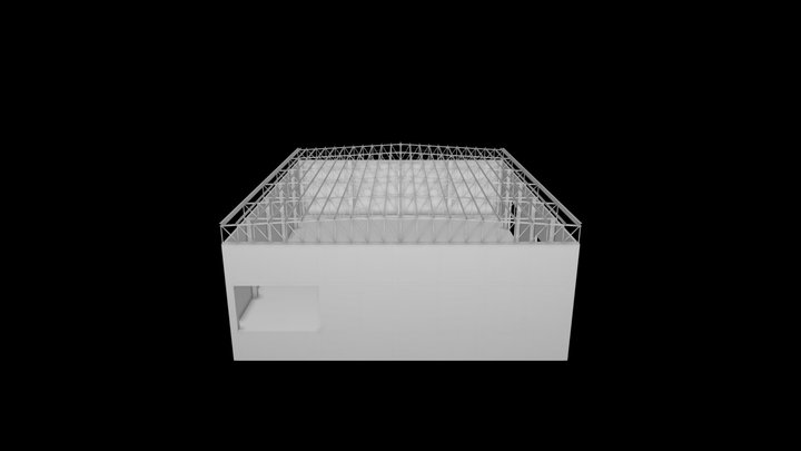 Proyecto-NaveIndustrial-Vista3D-EsquemaGeneral-B 3D Model