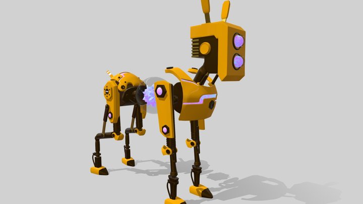Robotic dog 3D Model