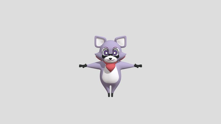 Rambley The Racoon / Indigo Park 3D Model