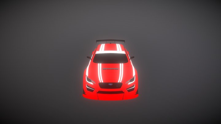 Subaru WRX Race Car 3D Model