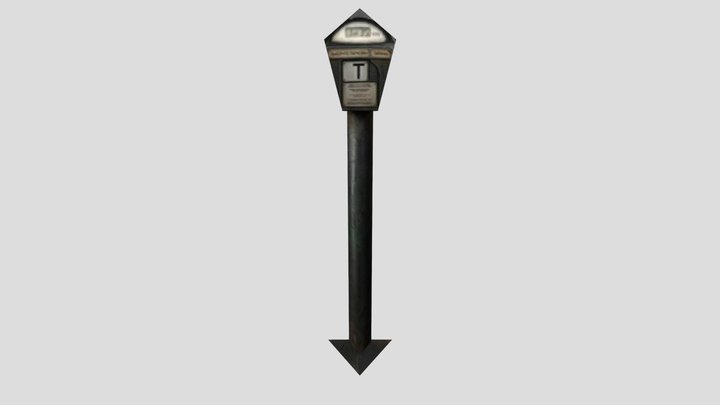 Street-Side Parking Metter (PS1) 3D Model