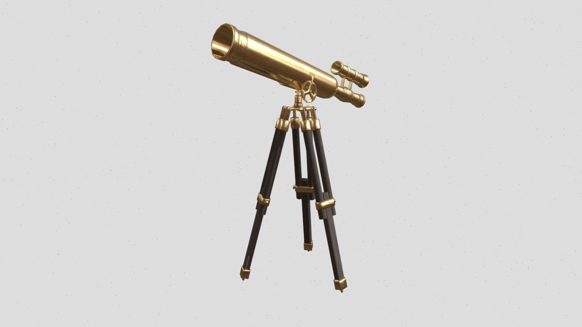 Antique telescope Download Free 3D model by andrew (milaza) [863065f